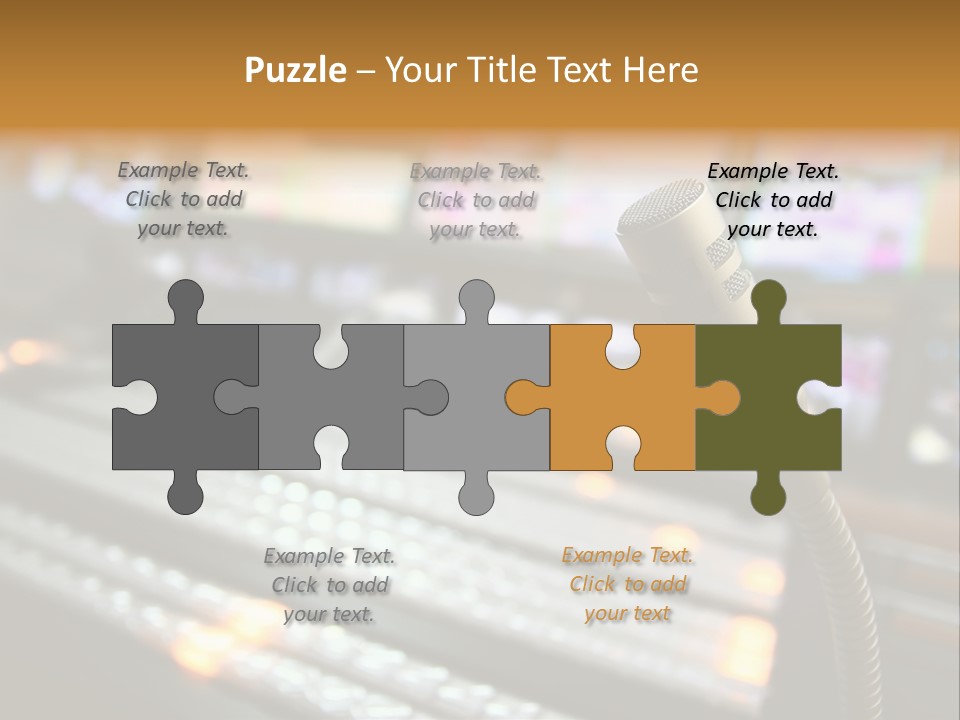 Equipment Monitors Electronic PowerPoint Template