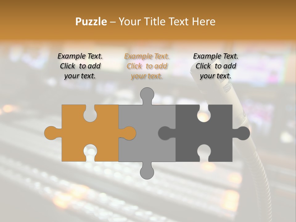Equipment Monitors Electronic PowerPoint Template