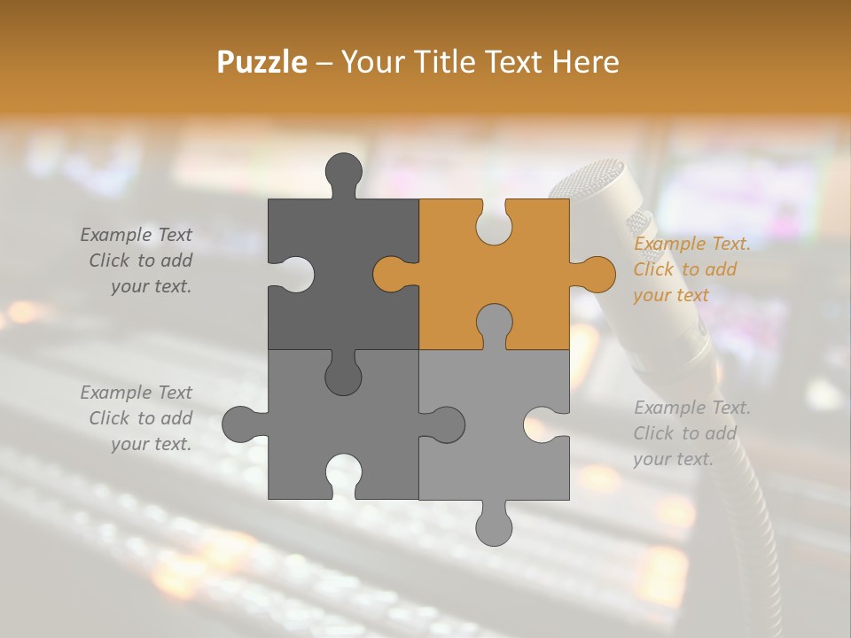 Equipment Monitors Electronic PowerPoint Template