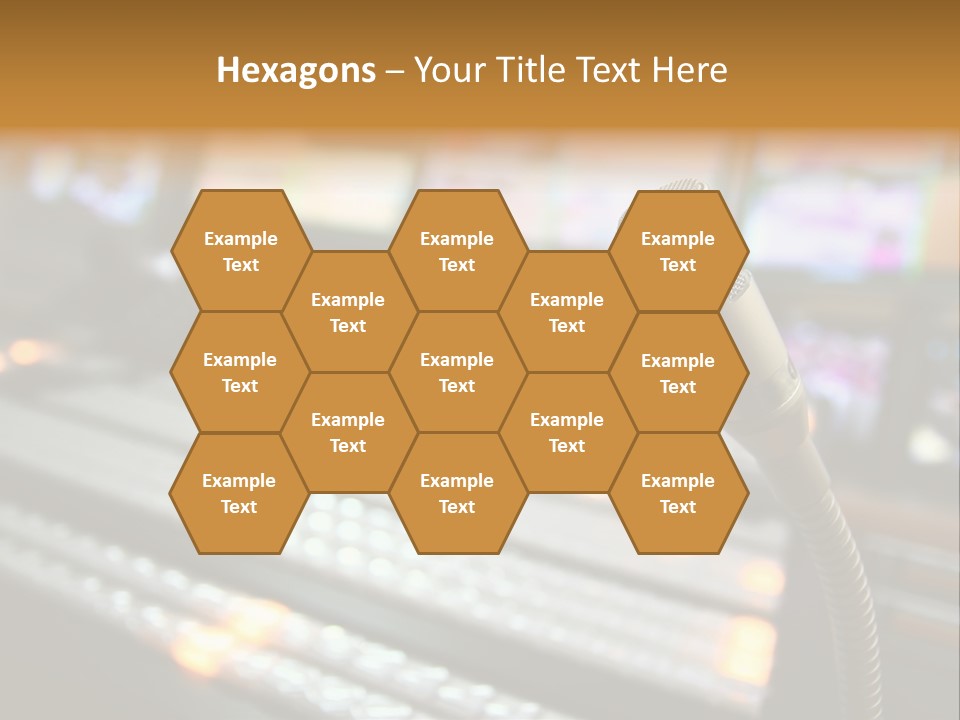 Equipment Monitors Electronic PowerPoint Template