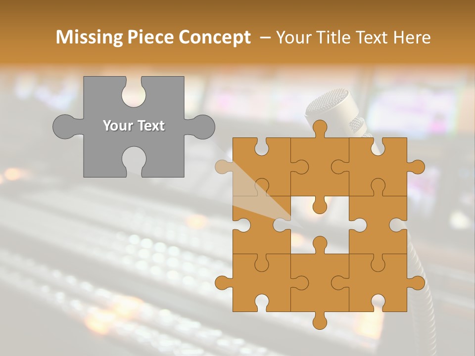 Equipment Monitors Electronic PowerPoint Template