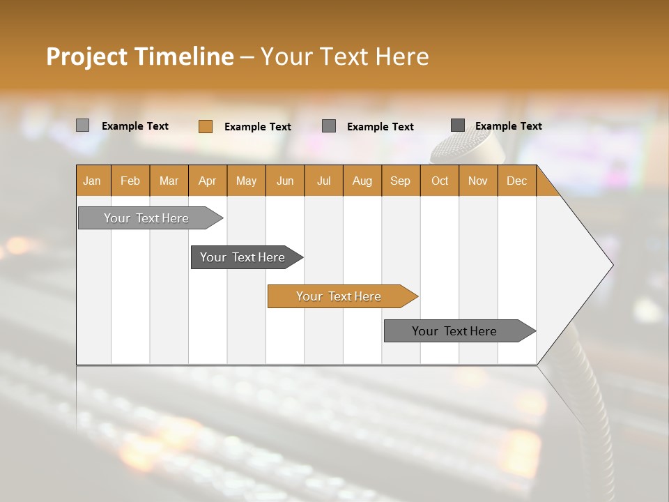 Equipment Monitors Electronic PowerPoint Template