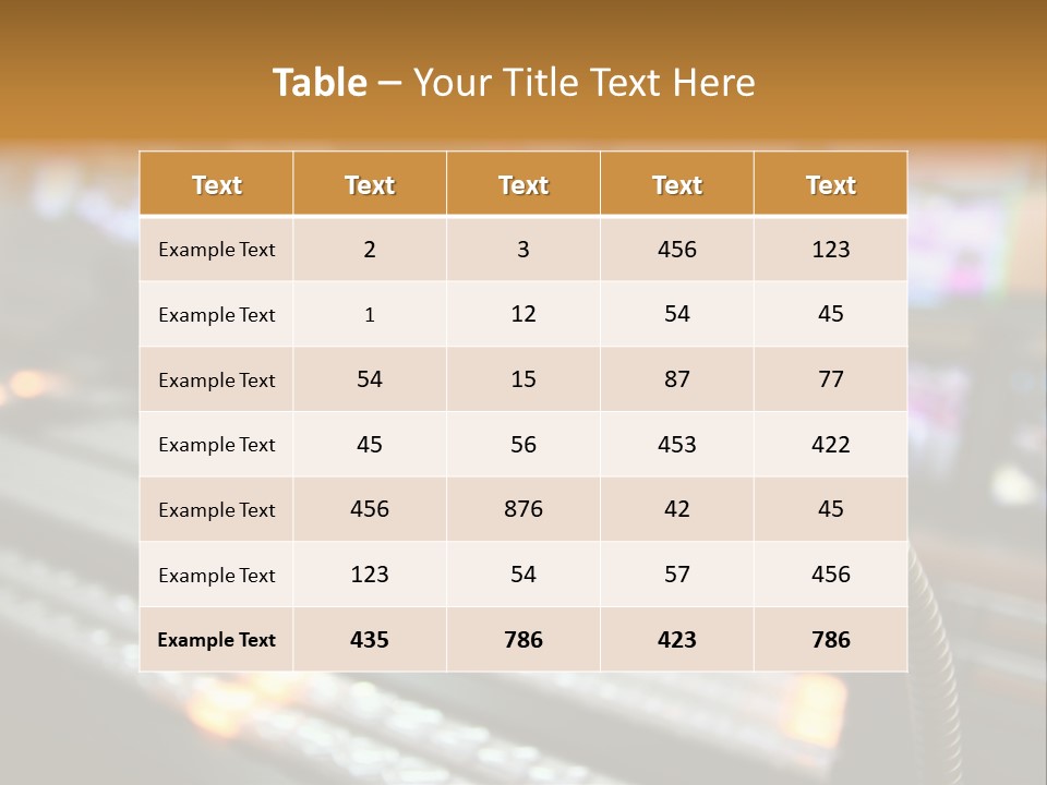 Equipment Monitors Electronic PowerPoint Template