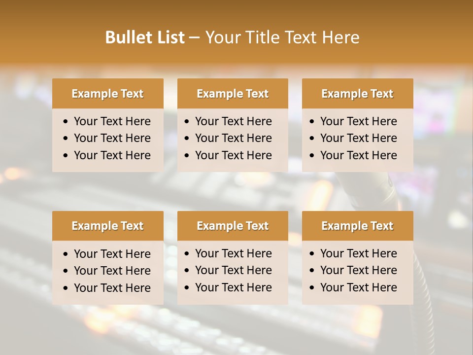Equipment Monitors Electronic PowerPoint Template