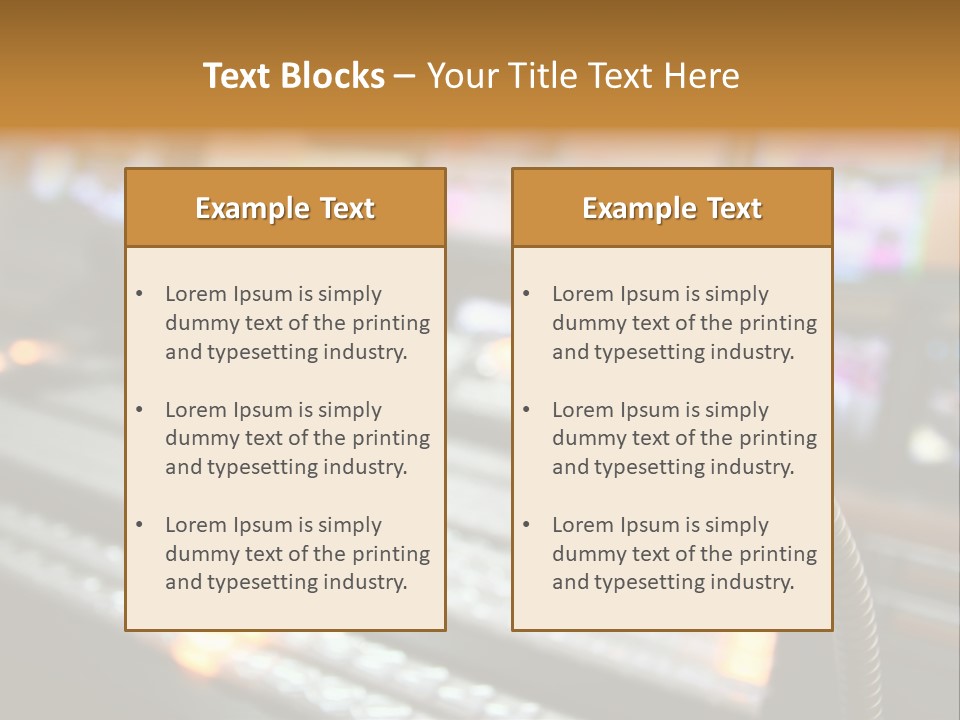 Equipment Monitors Electronic PowerPoint Template