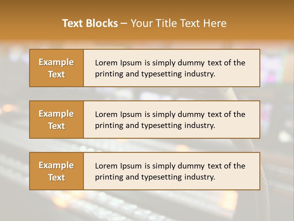 Equipment Monitors Electronic PowerPoint Template