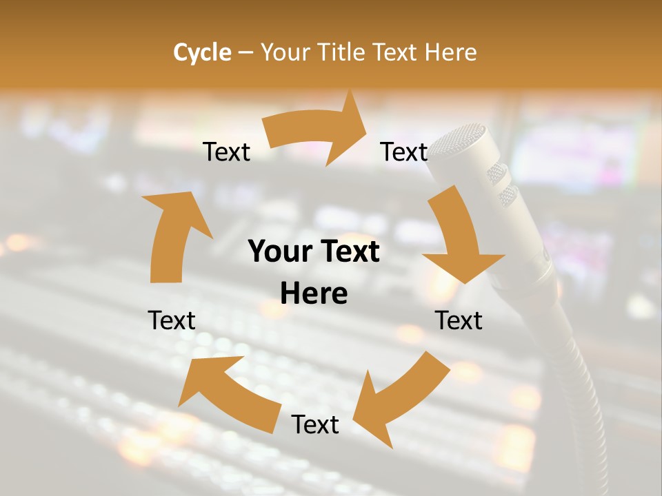 Equipment Monitors Electronic PowerPoint Template