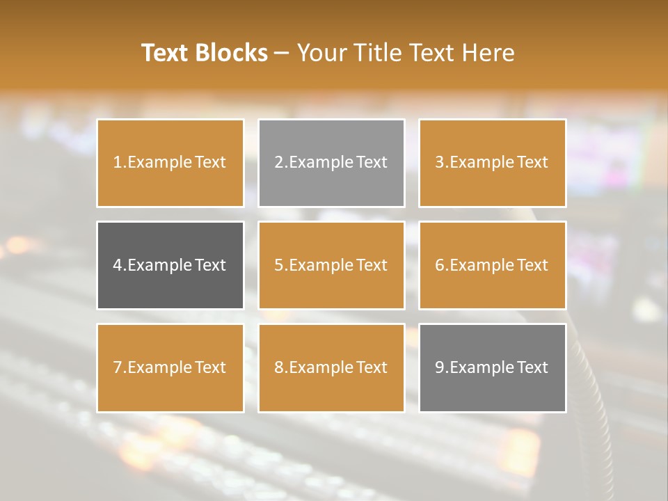 Equipment Monitors Electronic PowerPoint Template
