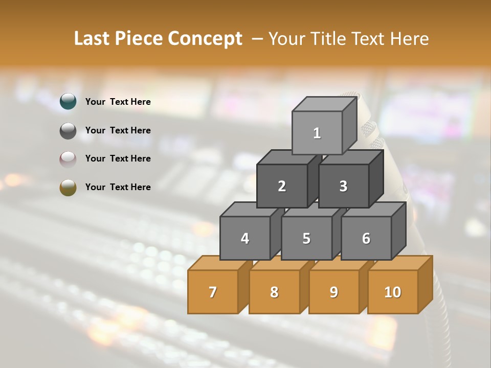 Equipment Monitors Electronic PowerPoint Template