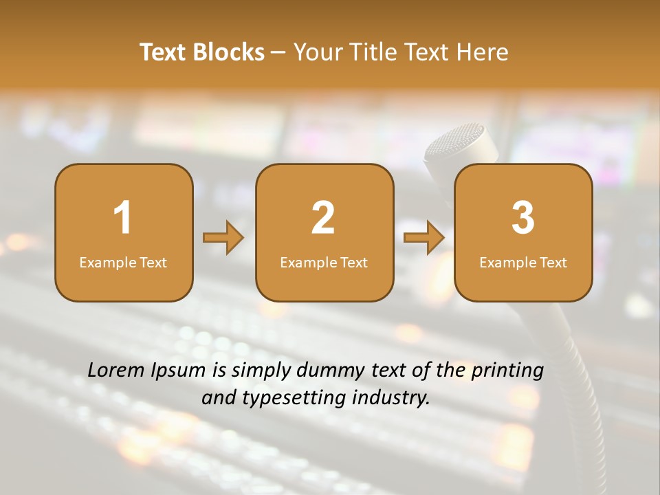 Equipment Monitors Electronic PowerPoint Template
