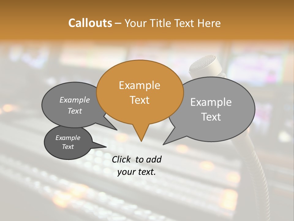 Equipment Monitors Electronic PowerPoint Template