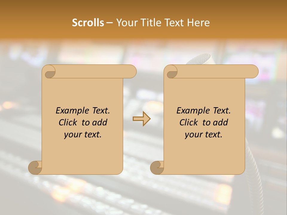 Equipment Monitors Electronic PowerPoint Template