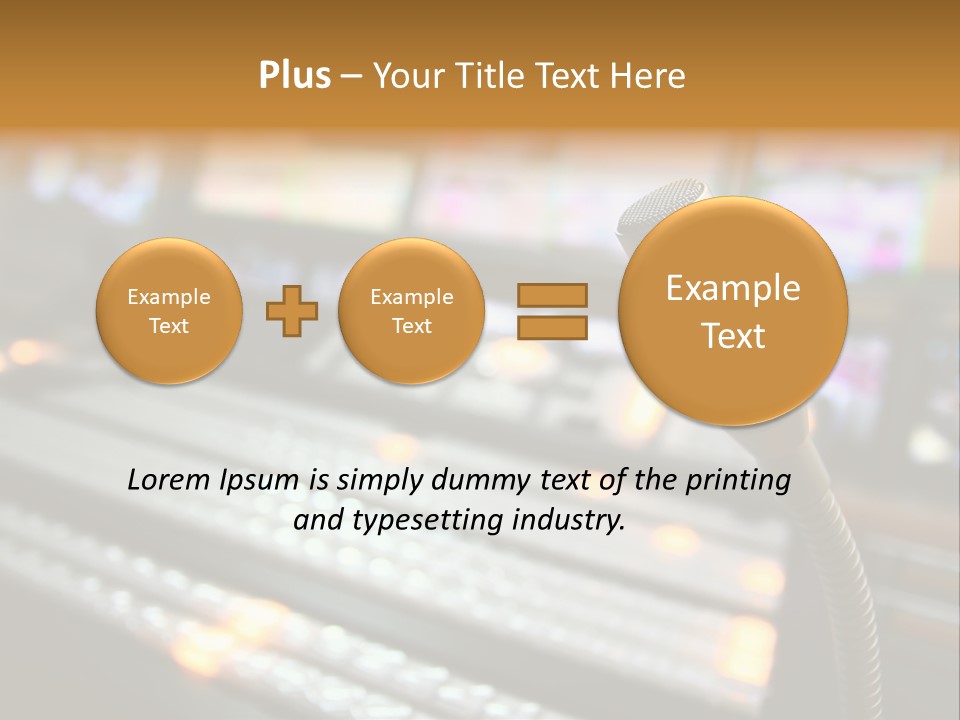 Equipment Monitors Electronic PowerPoint Template