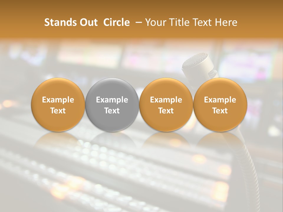 Equipment Monitors Electronic PowerPoint Template