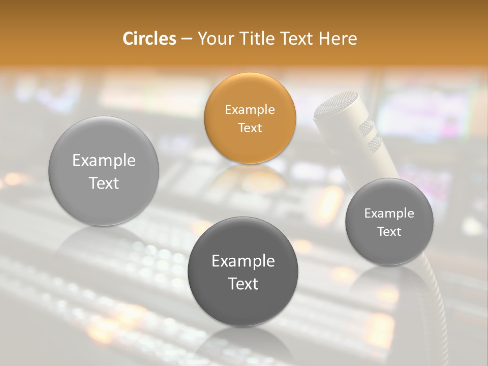 Equipment Monitors Electronic PowerPoint Template