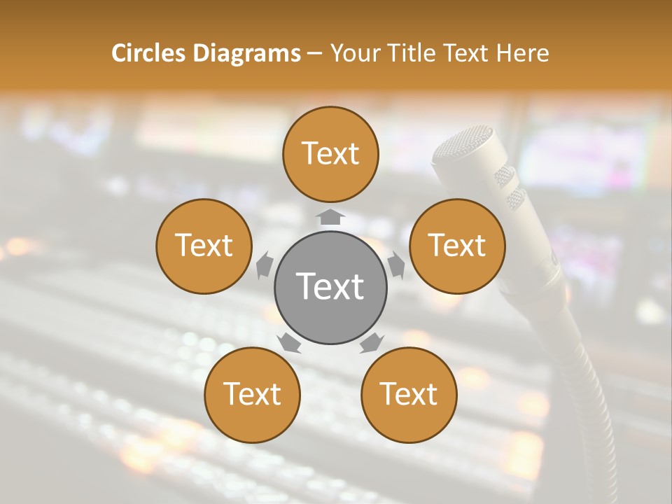 Equipment Monitors Electronic PowerPoint Template