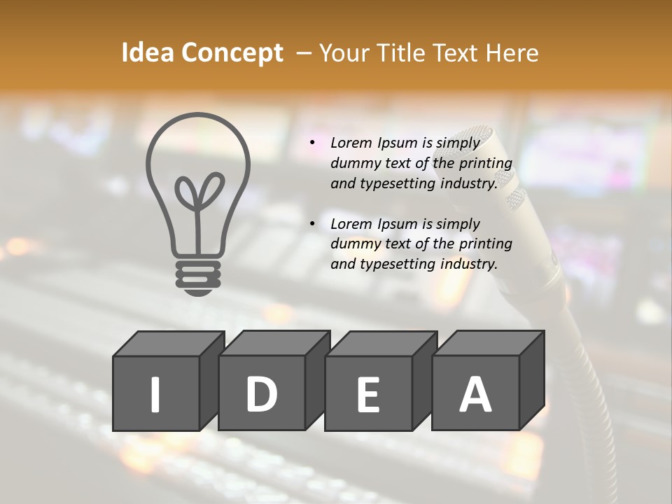 Equipment Monitors Electronic PowerPoint Template