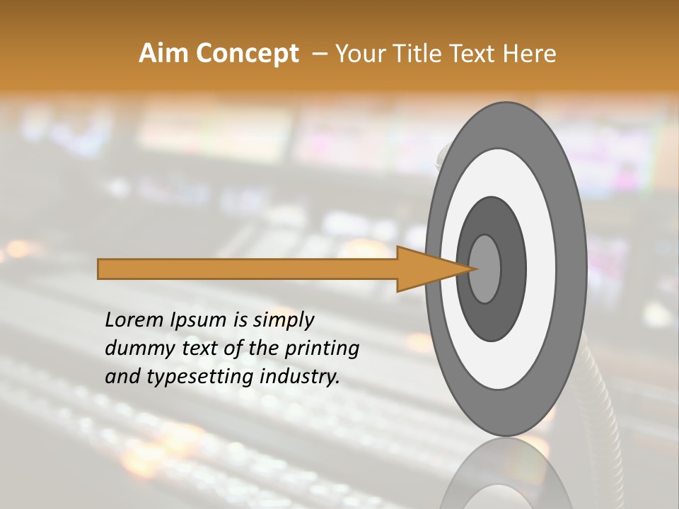 Equipment Monitors Electronic PowerPoint Template