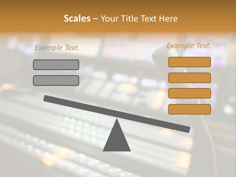 Equipment Monitors Electronic PowerPoint Template