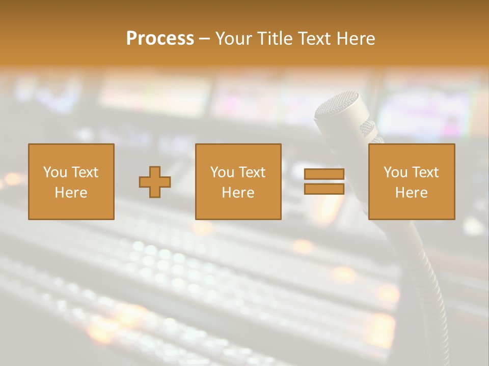 Equipment Monitors Electronic PowerPoint Template