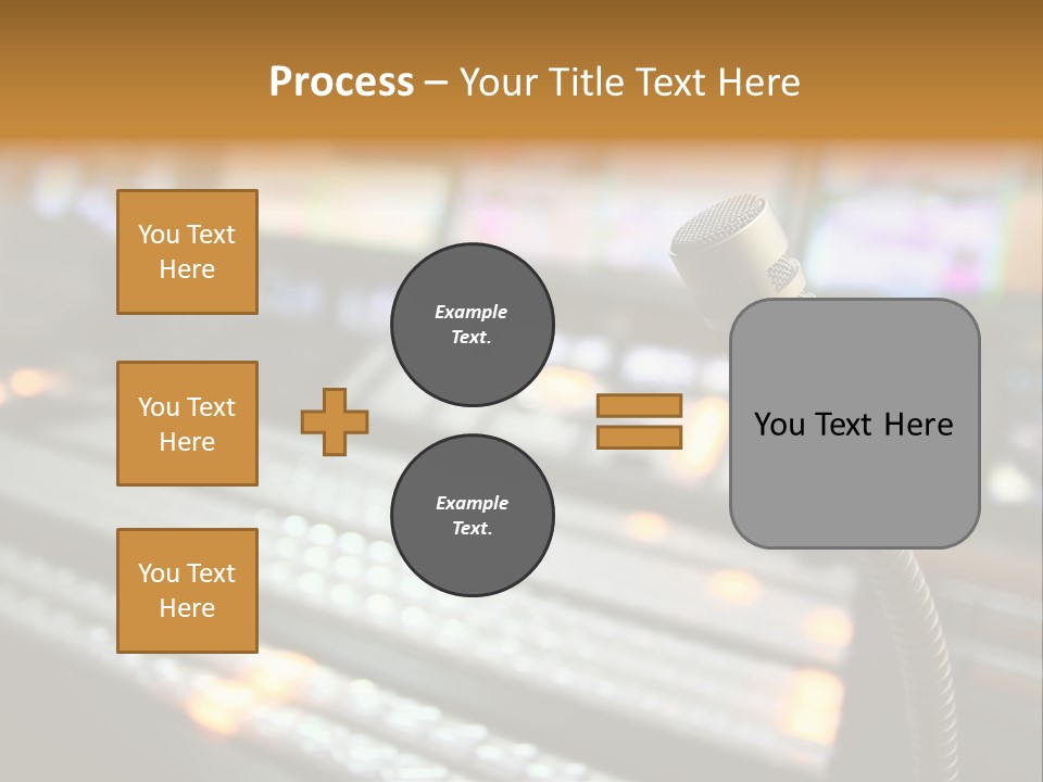 Equipment Monitors Electronic PowerPoint Template