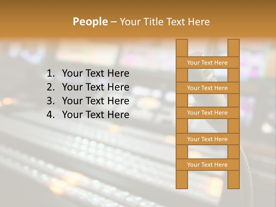 Equipment Monitors Electronic PowerPoint Template