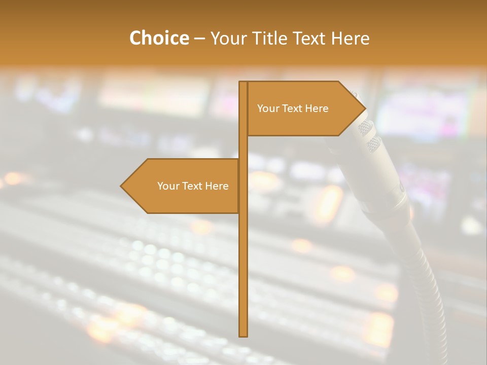 Equipment Monitors Electronic PowerPoint Template