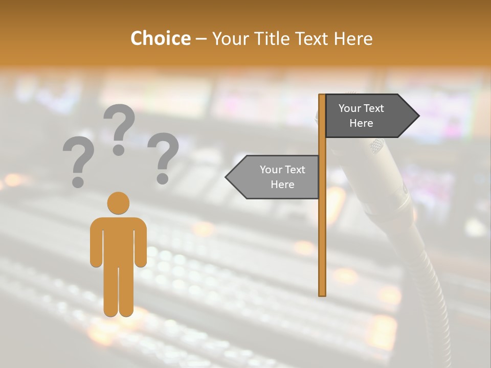 Equipment Monitors Electronic PowerPoint Template