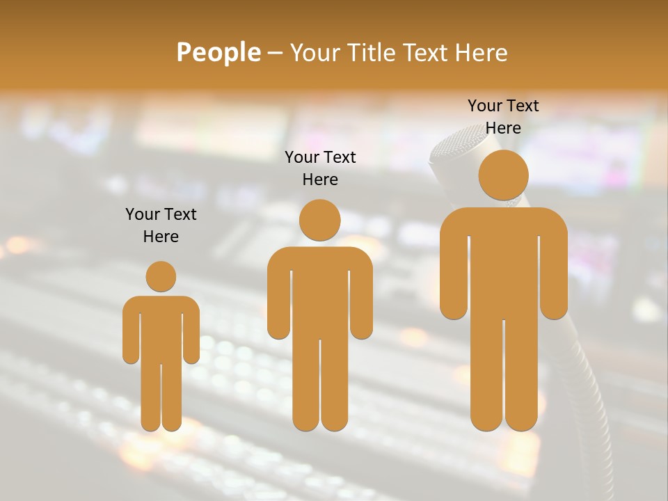 Equipment Monitors Electronic PowerPoint Template