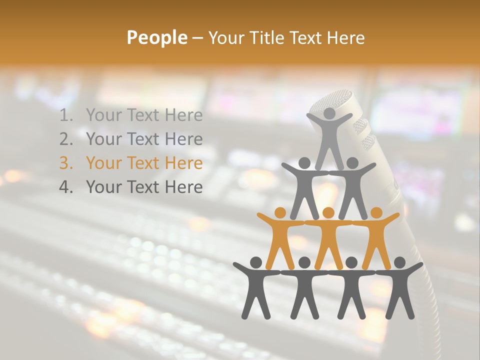 Equipment Monitors Electronic PowerPoint Template