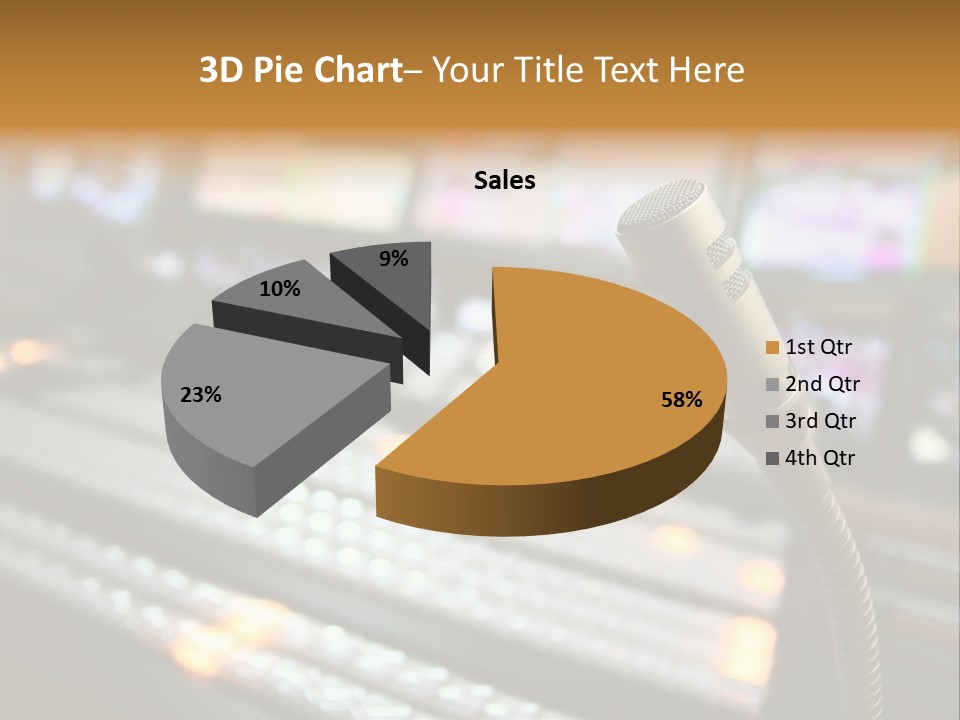 Equipment Monitors Electronic PowerPoint Template
