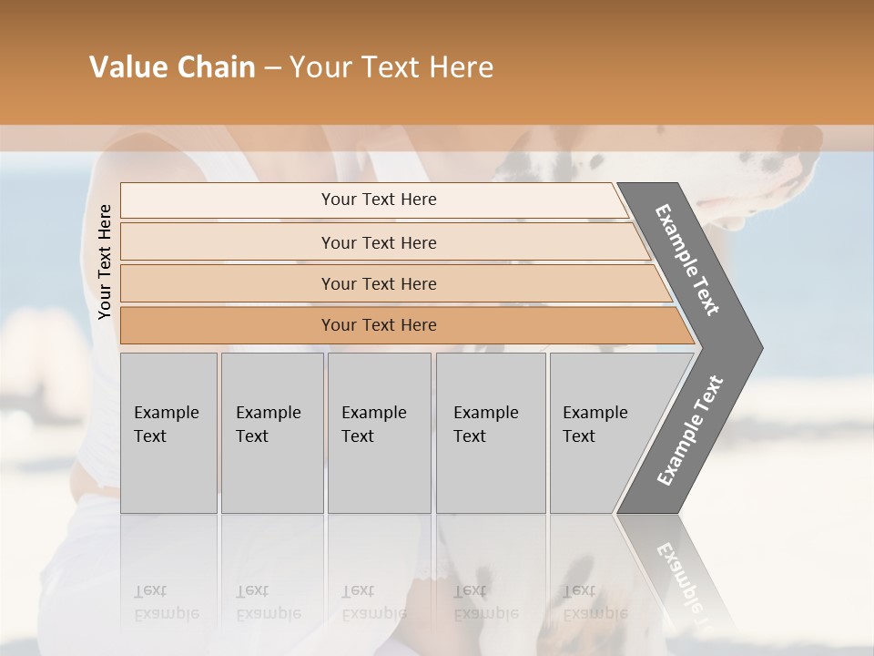 A Woman Holding A Child And A Dalmatian Dog PowerPoint Template