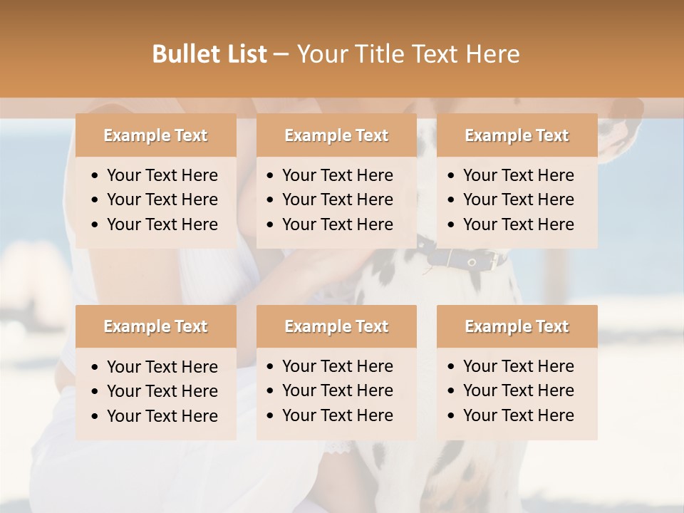 A Woman Holding A Child And A Dalmatian Dog PowerPoint Template