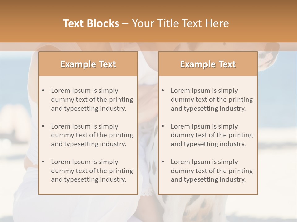 A Woman Holding A Child And A Dalmatian Dog PowerPoint Template