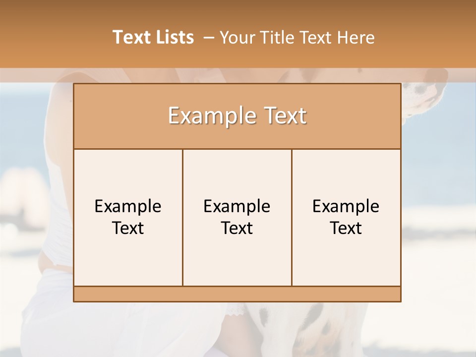A Woman Holding A Child And A Dalmatian Dog PowerPoint Template