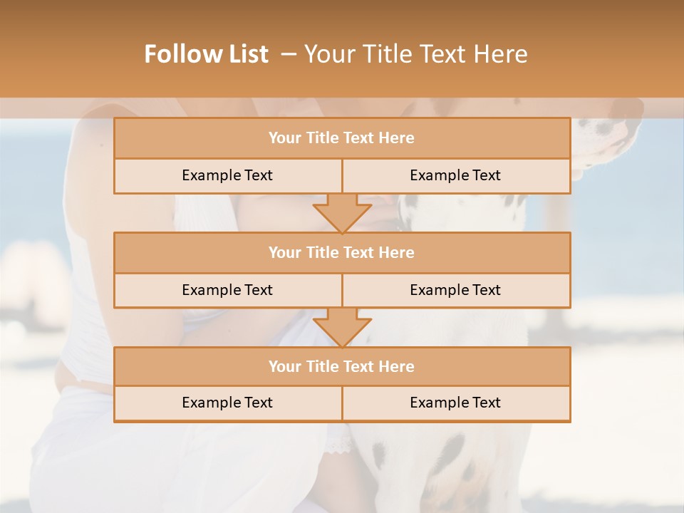 A Woman Holding A Child And A Dalmatian Dog PowerPoint Template