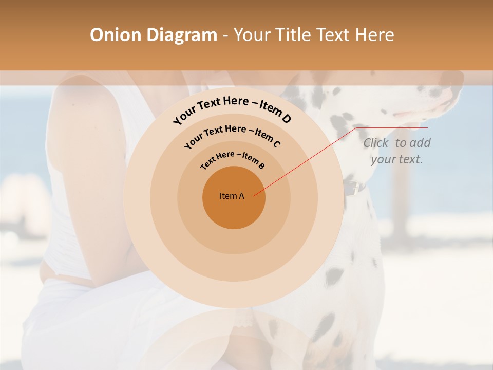 A Woman Holding A Child And A Dalmatian Dog PowerPoint Template