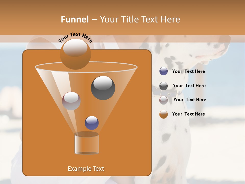 A Woman Holding A Child And A Dalmatian Dog PowerPoint Template