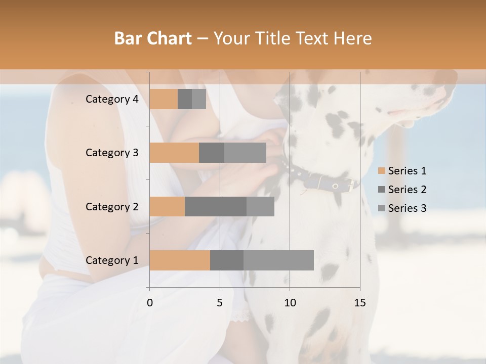 A Woman Holding A Child And A Dalmatian Dog PowerPoint Template