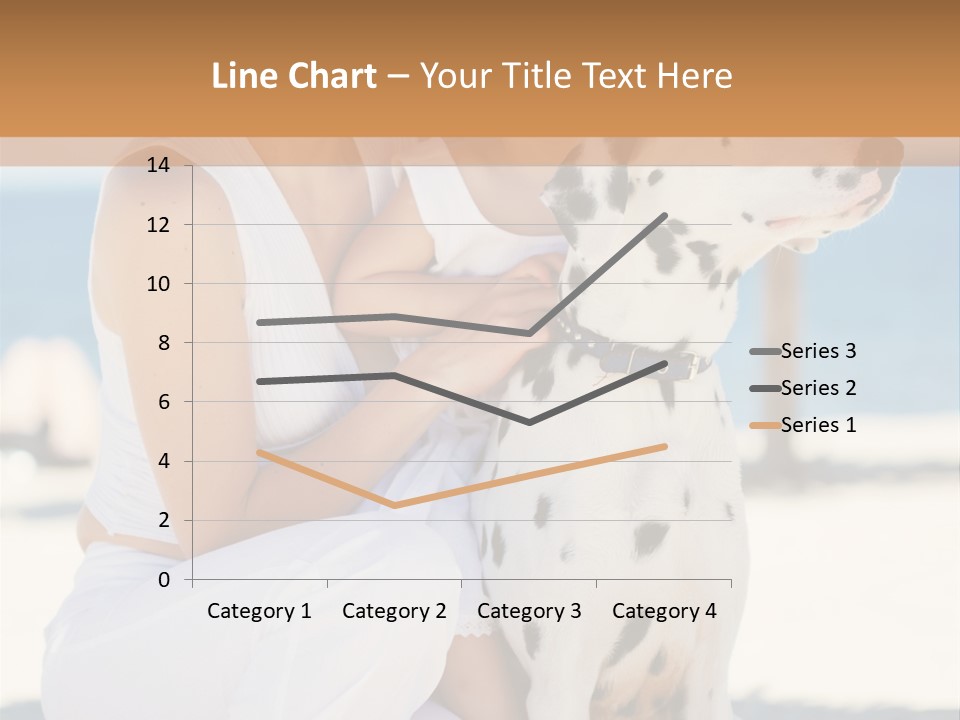A Woman Holding A Child And A Dalmatian Dog PowerPoint Template