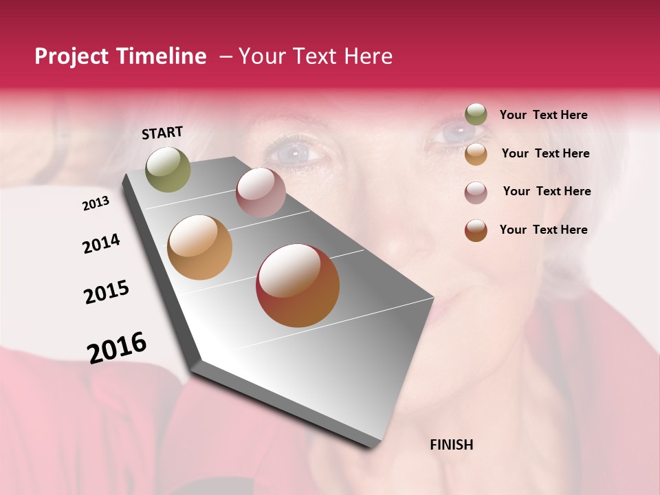 Person White Amiable PowerPoint Template