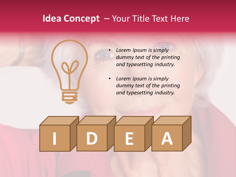 Person White Amiable PowerPoint Template