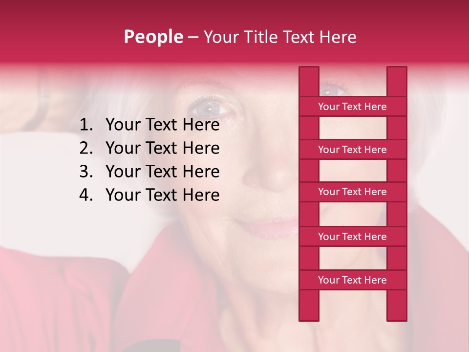 Person White Amiable PowerPoint Template