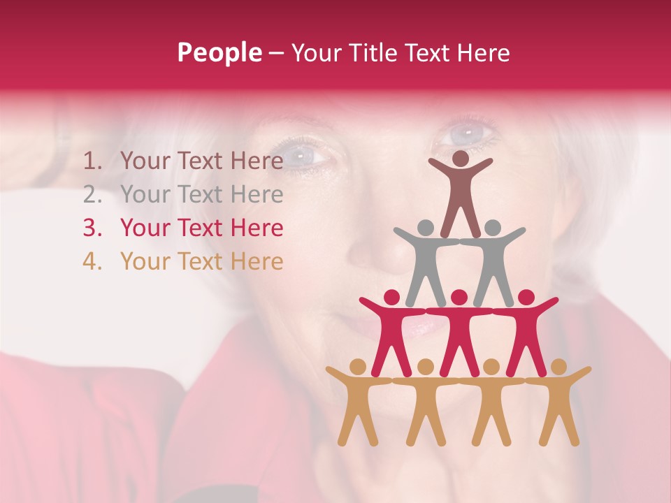 Person White Amiable PowerPoint Template