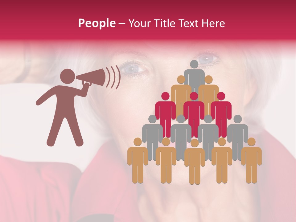 Person White Amiable PowerPoint Template