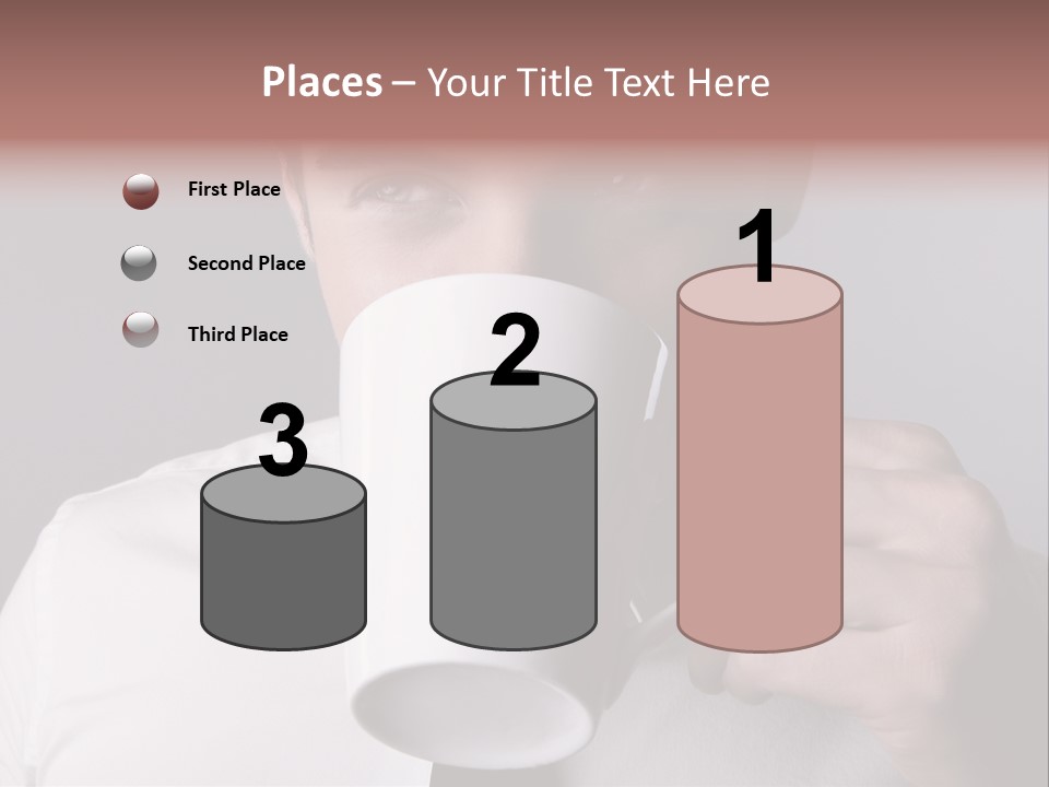 Looking Mug Elegance PowerPoint Template