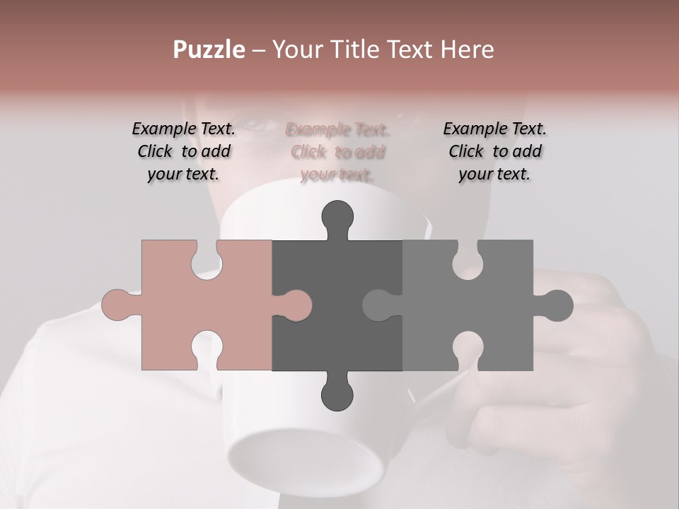 Looking Mug Elegance PowerPoint Template