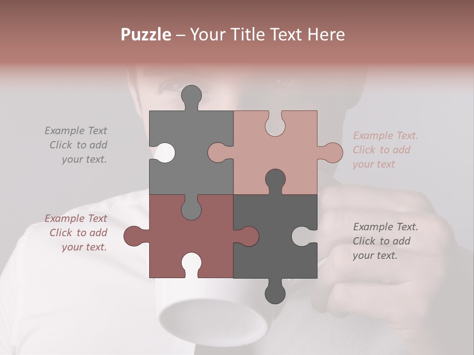 Looking Mug Elegance PowerPoint Template