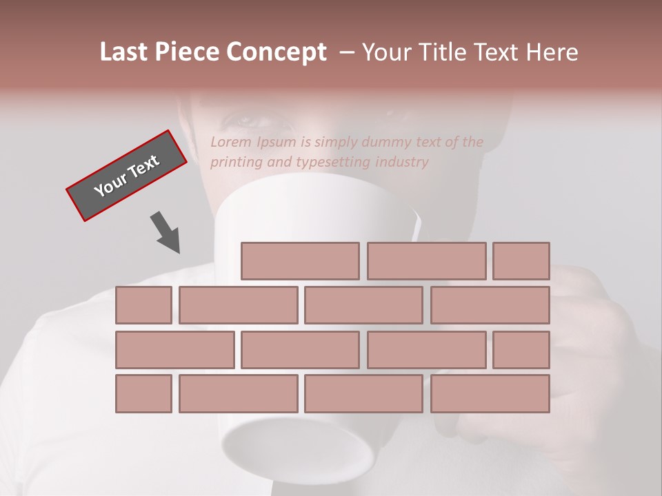 Looking Mug Elegance PowerPoint Template