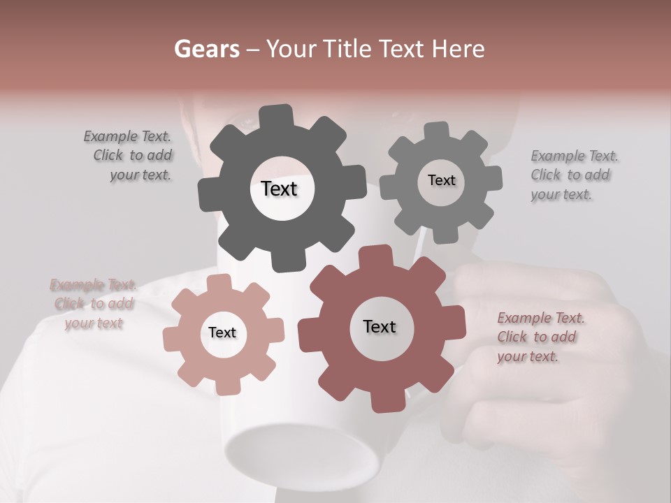 Looking Mug Elegance PowerPoint Template